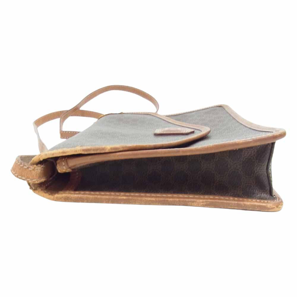 CELINE セリーヌ オールド マカダム柄 ショルダーバッグ ブラウン系【中古】