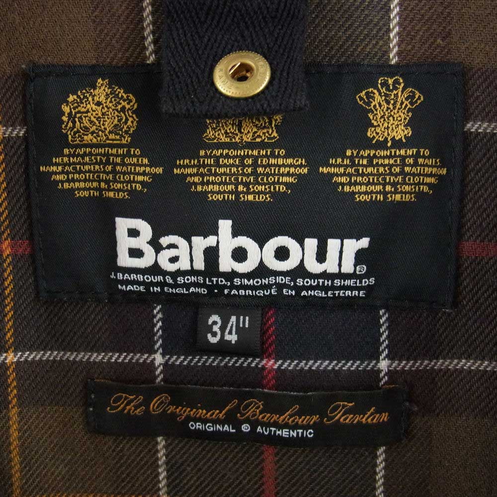 Barbour バブアー 英国製 国内正規品 MWX1016OL51 INTERNATIONAL SL JACKET インターナショナル オイルドジャケット ワックス コットン カーキ系 34【中古】