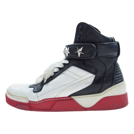 GIVENCHY ジバンシィ スター スタッズ レザー ハイカット スニーカー マルチカラー系 43【中古】