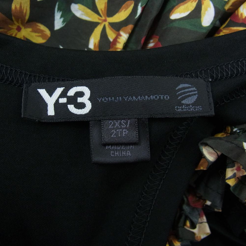Yohji Yamamoto ヨウジヤマモト S89632 ノースリーブ フラワー ワンピース 花柄 マルチカラー系 2XS【中古】