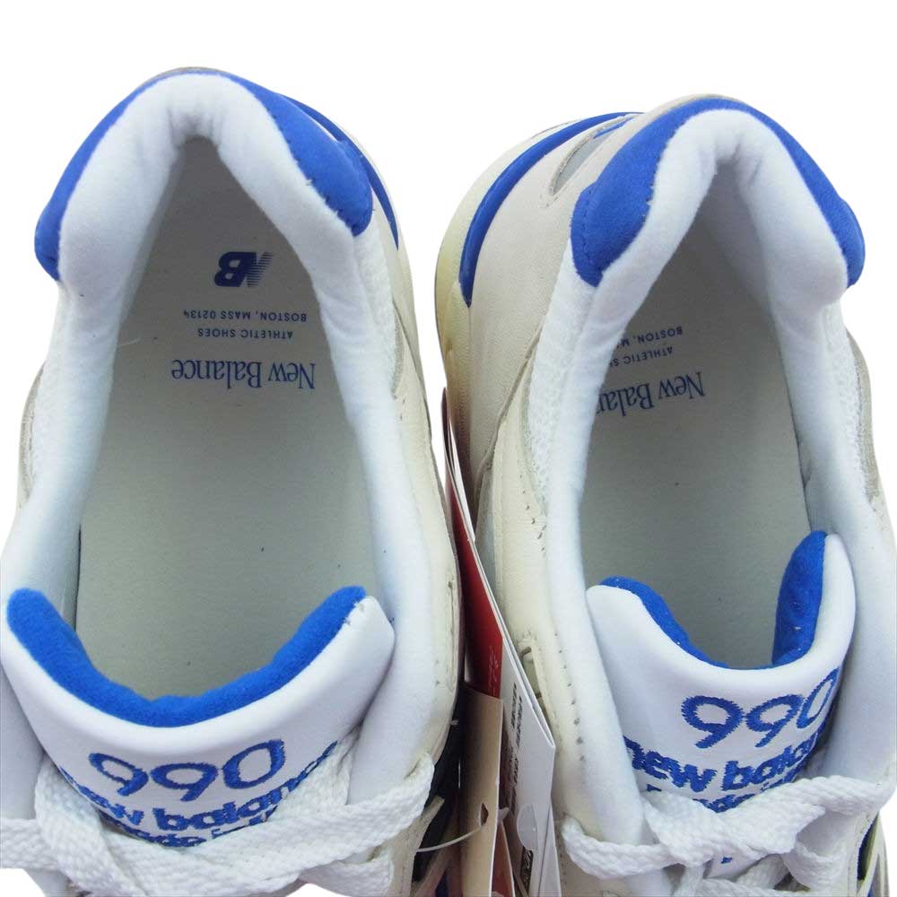 NEW BALANCE ニューバランス M990WB2 990 V2 ヌバック フルグレインレザー メッシュ ローカット スニーカー マルチカラー系 27cm【極上美品】【中古】