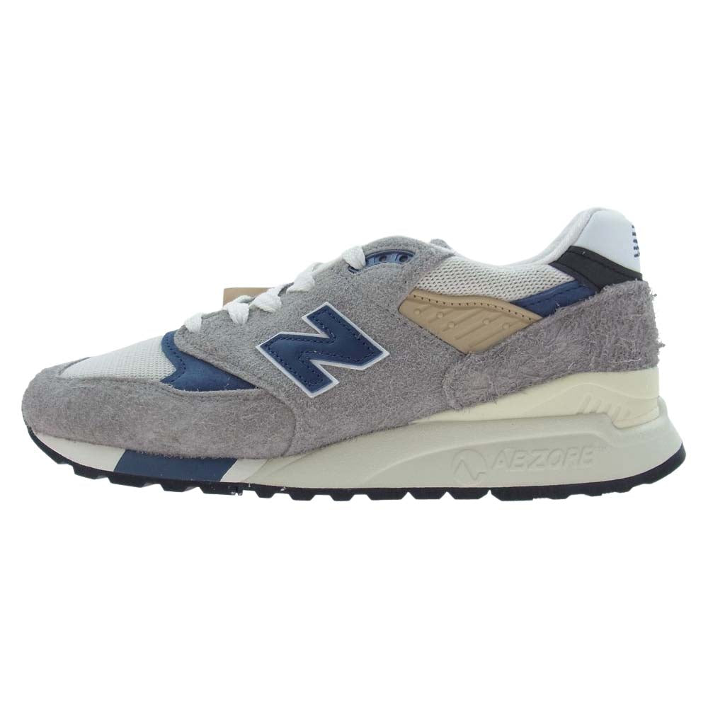 NEW BALANCE ニューバランス U998TA 998 USA製 BY TEDDY SANTIS GRAY スエード メッシュ テディ サンティス グレー スニーカー グレー系 27cm【新古品】【未使用】【中古】