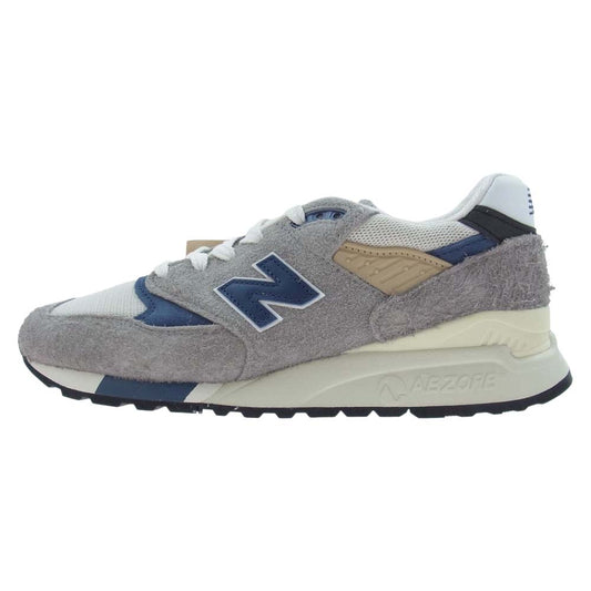 NEW BALANCE ニューバランス U998TA 998 USA製 BY TEDDY SANTIS GRAY スエード メッシュ テディ サンティス グレー スニーカー グレー系 27cm【新古品】【未使用】【中古】