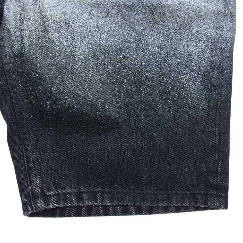 JOHN LAWRENCE SULLIVAN ジョンローレンスサリバン 2A013-0320-17 GLADATION FLOC PRINTED グラデ―ション プリント ラメ ショートパンツ ハーフ ショーツ シルバー系 46【極上美品】【中古】