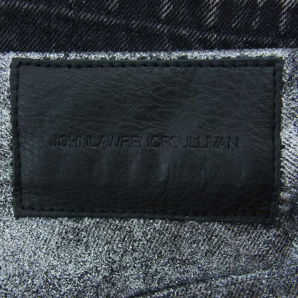 JOHN LAWRENCE SULLIVAN ジョンローレンスサリバン 2A013-0320-17 GLADATION FLOC PRINTED グラデ―ション プリント ラメ ショートパンツ ハーフ ショーツ シルバー系 46【極上美品】【中古】