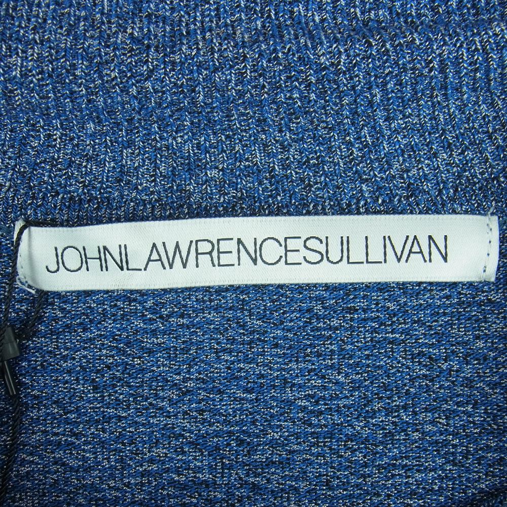 JOHN LAWRENCE SULLIVAN ジョンローレンスサリバン 4A002 17-31 RIB CUTTING KNIT SWEATER リブ カッティング ニット セーター タートル ネック ブルー系 L【極上美品】【中古】