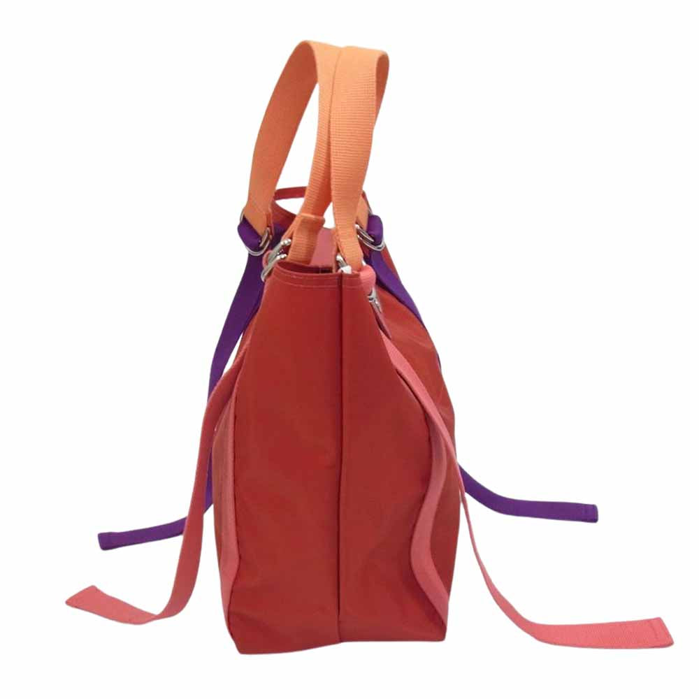 LONGCHAMP リプレイ ルプリアージュ トート バッグ レッド系【中古】
