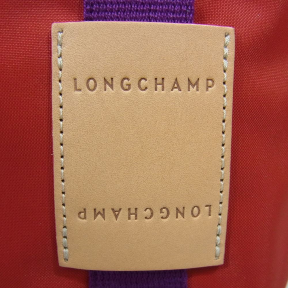 LONGCHAMP リプレイ ルプリアージュ トート バッグ レッド系【中古】