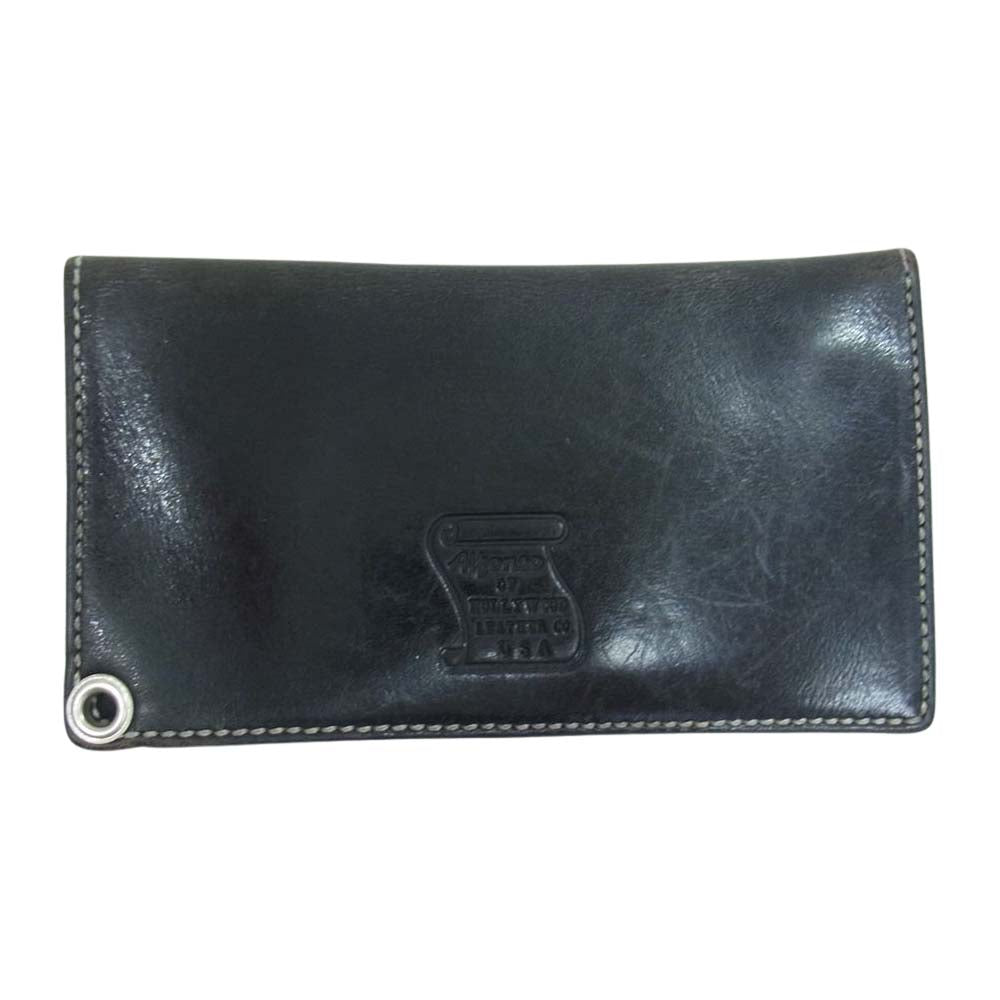 ALFONSO USA製 UCANジッパー レザー ロング ウォレット ブラック系【中古】