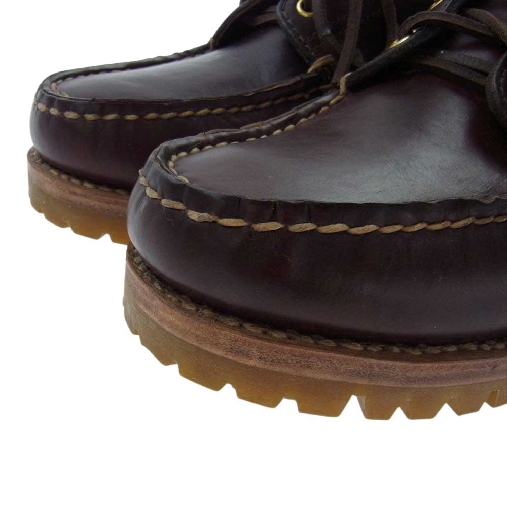 VISVIM ビズビム 21AW 0121202002002 WALLACE DECK-FOLK レザー デッキ シューズ ダークブラウン系 M8【極上美品】【中古】
