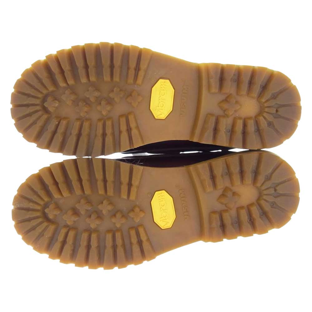 VISVIM ビズビム 21AW 0121202002002 WALLACE DECK-FOLK レザー デッキ シューズ ダークブラウン系 M8【極上美品】【中古】