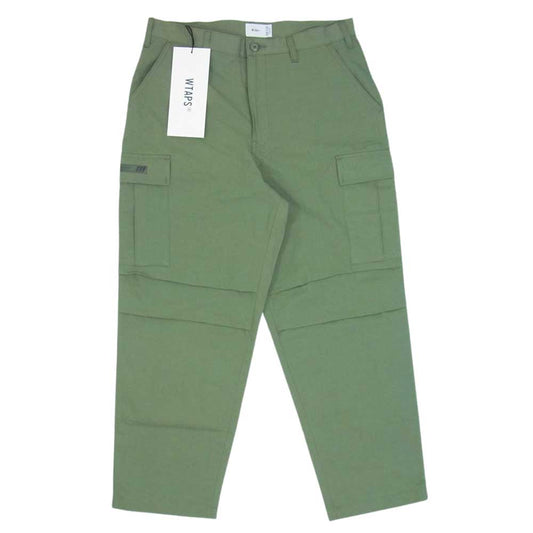 WTAPS ダブルタップス 23SS 231WVDT-PTM09 TROUSERS トラウザーズ NYCO. RIPSTOP カーゴ パンツ カーキ系 03【新古品】【未使用】【中古】