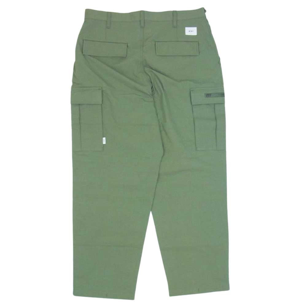 WTAPS ダブルタップス 23SS 231WVDT-PTM09 TROUSERS トラウザーズ NYCO. RIPSTOP カーゴ パンツ カーキ系 03【新古品】【未使用】【中古】
