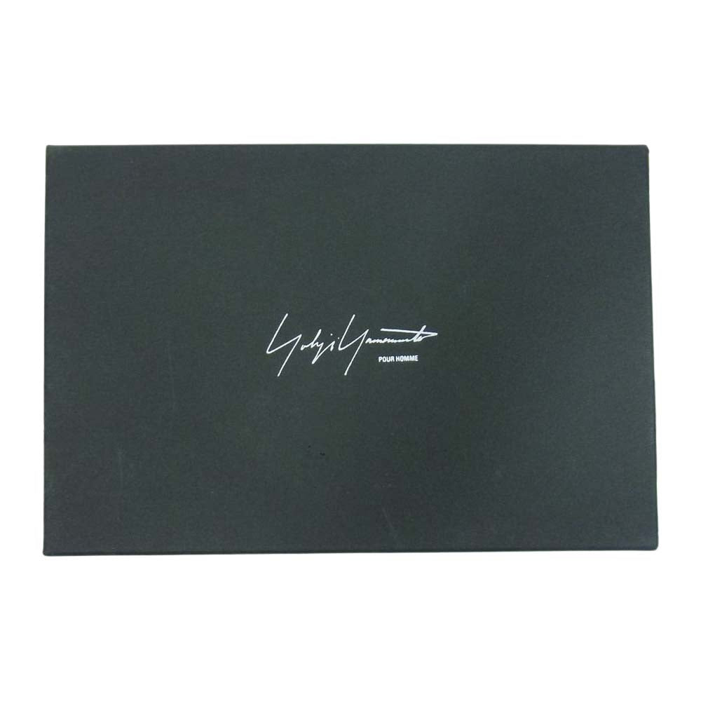 Yohji Yamamoto POUR HOMME ヨウジヤマモトプールオム HM-A01-733-1-03 レオパード ハラコレザー ラウンドジップ ミドルウォレット 財布 ブラウン系【中古】