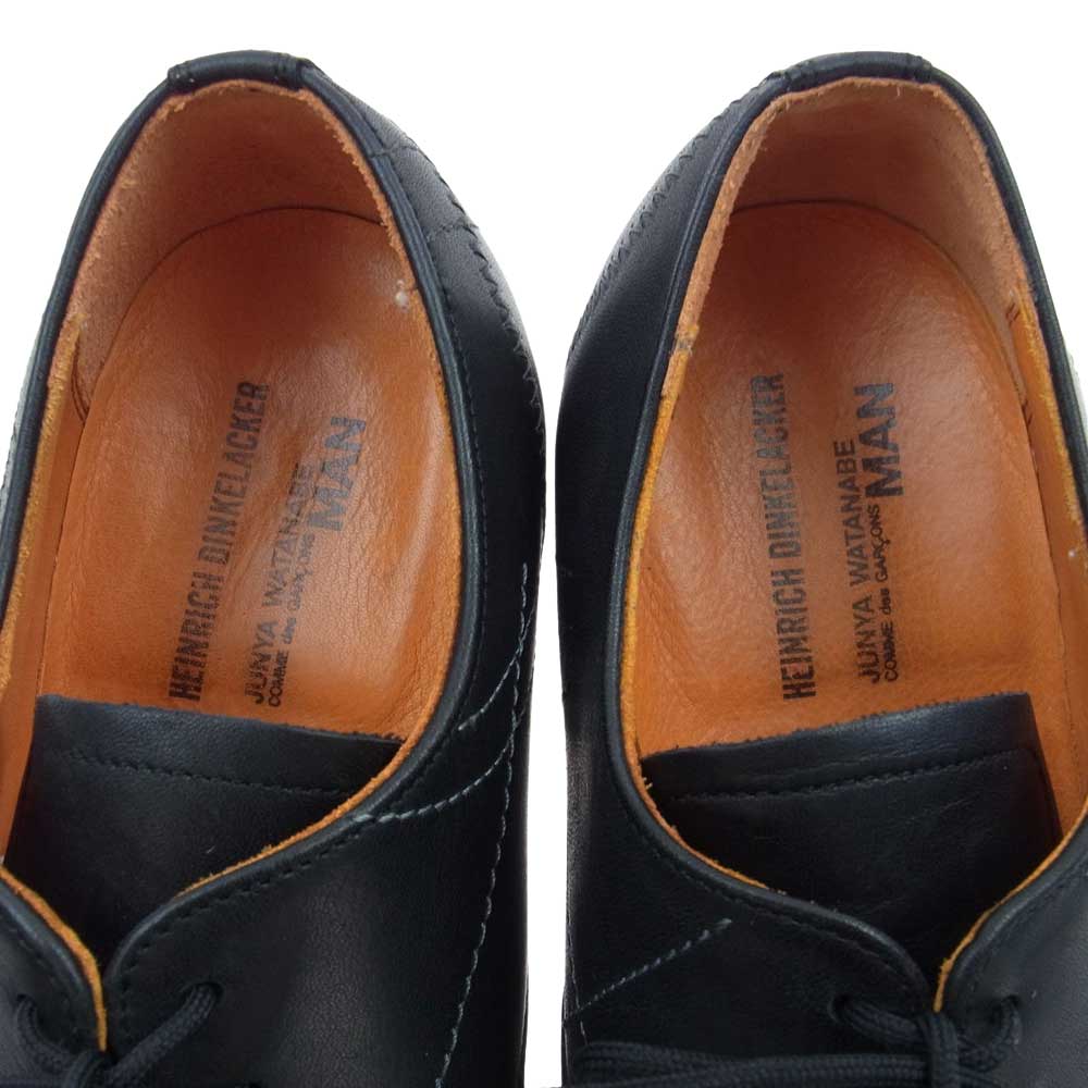 JUNYA WATANABE COMME des GARCONS MAN ジュンヤワタナベコムデギャルソンマン 20SS WE-K105-051-1-2 S × HEINRICH DINKELACKER ハインリッヒディンケラッカー ドレス シューズ ブラック系 42 UK8【中古】