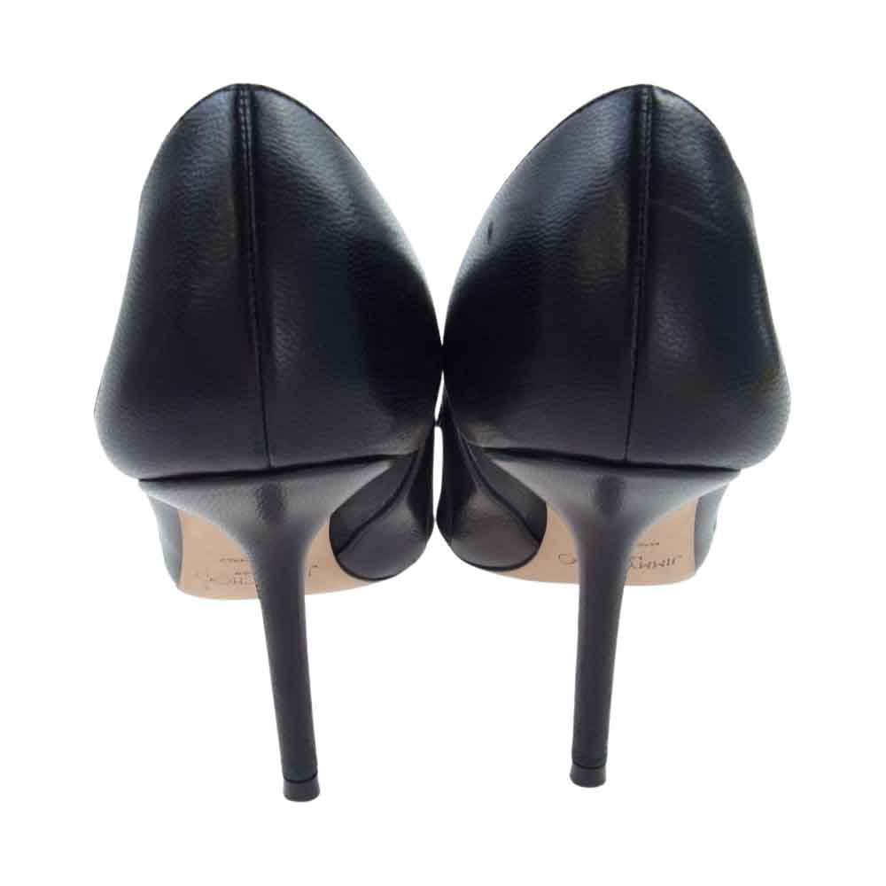 JIMMY CHOO ジミーチュウ LOVE85 メッシュ パンプス ブラック系 36.5【中古】