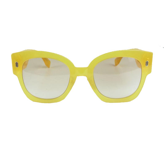 FENDI フェンディ FF0458/G/S Square Sunglasses サングラス アイウェア イエロー イエロー系 52□23-150【中古】