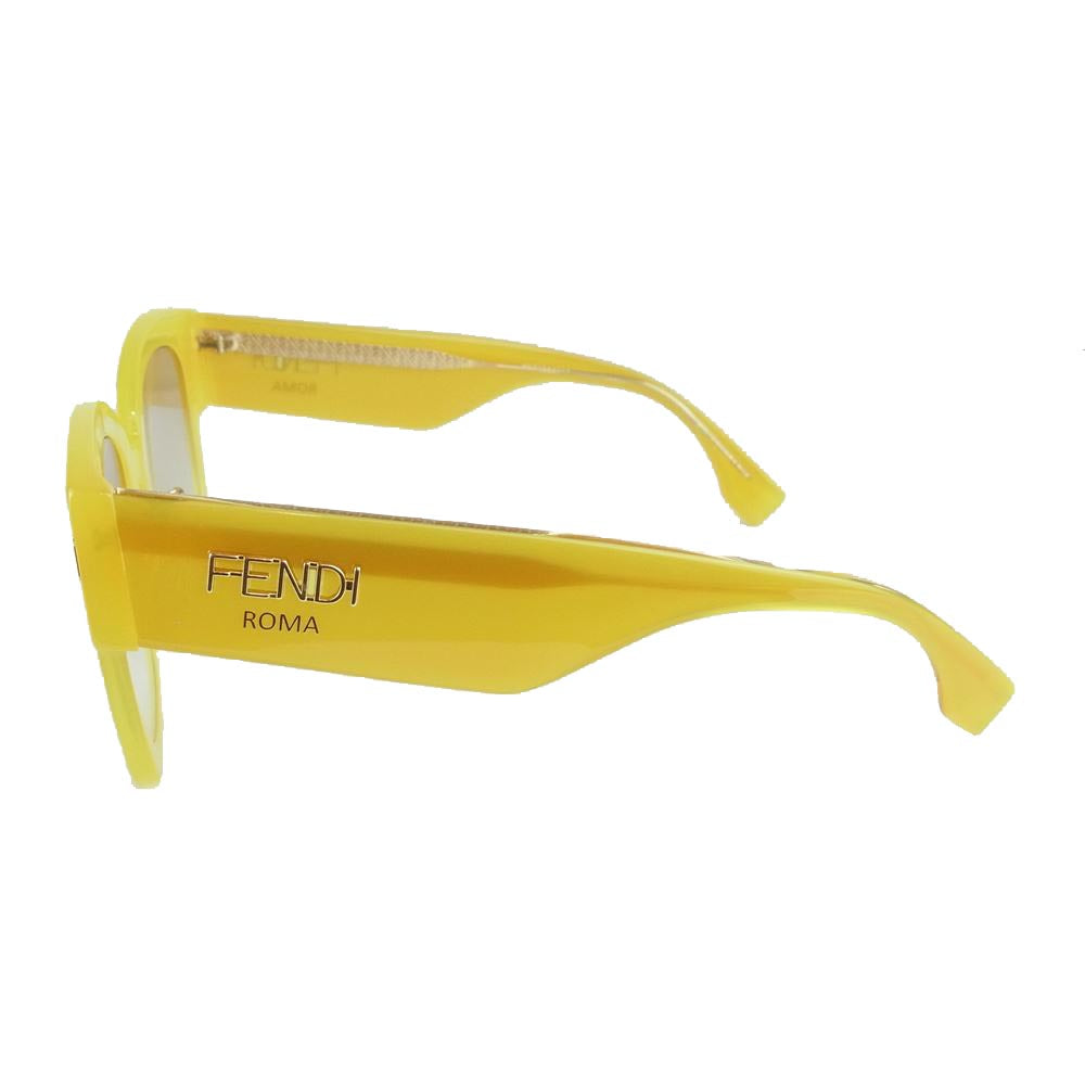 FENDI フェンディ FF0458/G/S Square Sunglasses サングラス アイウェア イエロー イエロー系 52□23-150【中古】