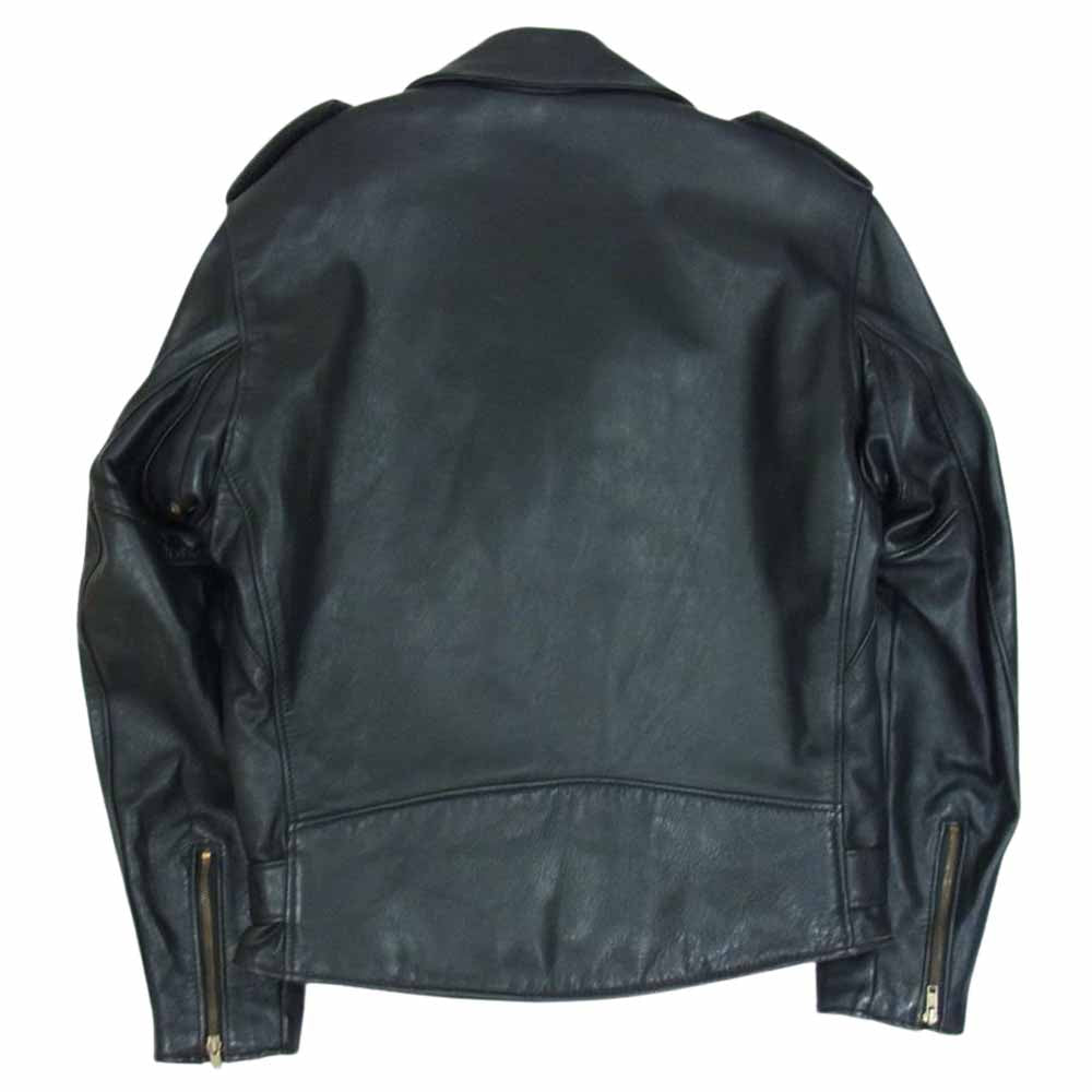 schott ショット GENUINE HORSEHIDE ホースハイド ダブルライダース ジャケット ブラック系 38【中古】