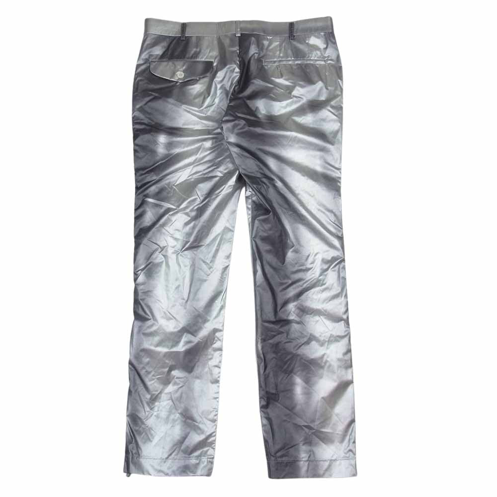 COMME des GARCONS HOMME PLUS コムデギャルソンオムプリュス 21SS AD2020 PG-P022 グラデーション ポリエステル サイドジップ スリム パンツ シルバー系 M【中古】
