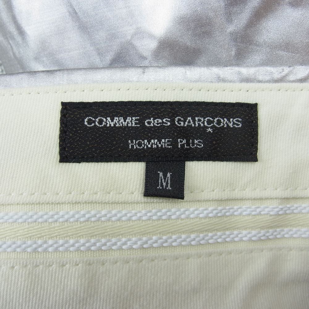 COMME des GARCONS HOMME PLUS コムデギャルソンオムプリュス 21SS AD2020 PG-P022 グラデーション ポリエステル サイドジップ スリム パンツ シルバー系 M【中古】