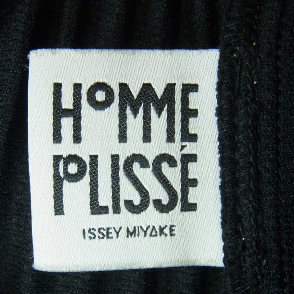 HOMME PLISSE ISSEY MIYAKE オム プリッセ イッセイミヤケ 20SS HP01JK120 プリーツ 加工 Vネック カットソー Tシャツ フィリピン製 ブラック系 3【中古】