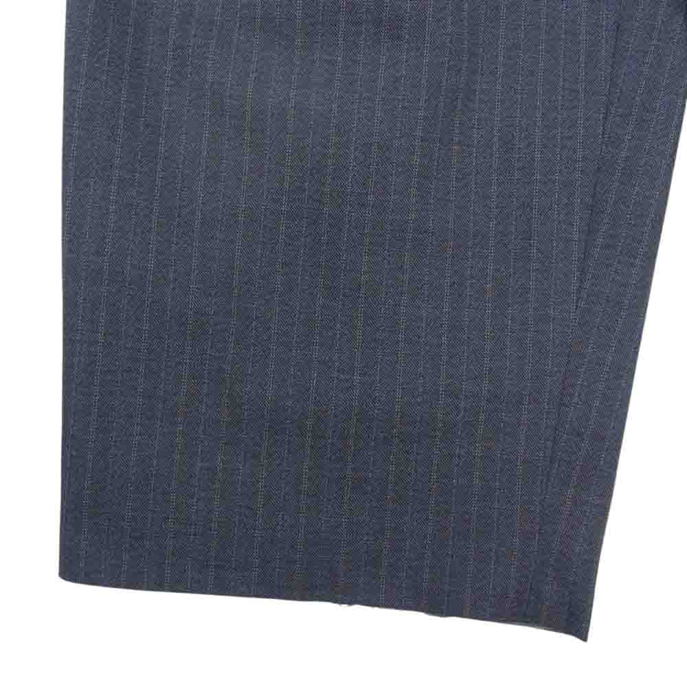 kolor カラー 21AW 21WCM-P06104 ウール ポリエステル タック テーパード ピンストライプ スラックス パンツ グレー系 2【中古】