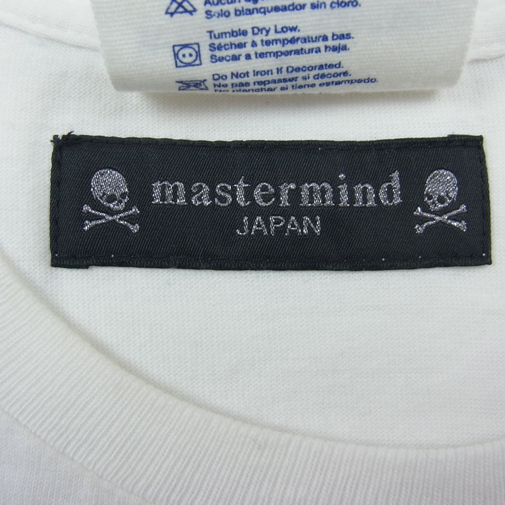 STUSSY ステューシー × WHIZ LIMITED ウィズリミテッド × mastermind  マスターマインド 76 LOGO SKULL TEE　ロゴ スカル 半袖 Tシャツ ホワイト系 M【中古】
