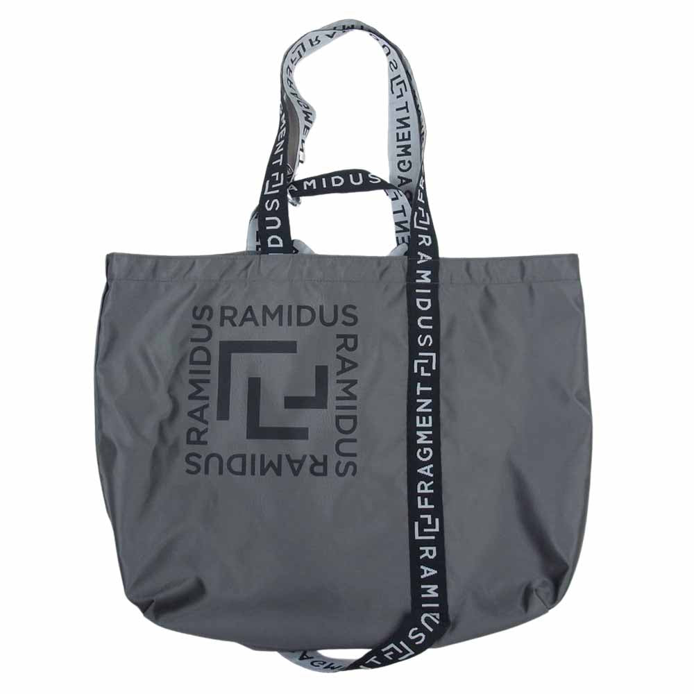 FRAGMENT DESIGN フラグメントデザイン × RAMIDUS ラミダス ロゴ プリント ナイロン トート バッグ グレー系【中古】