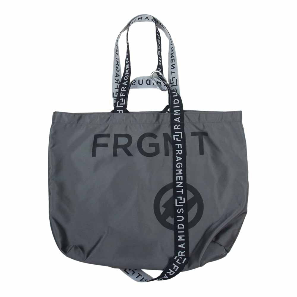 FRAGMENT DESIGN フラグメントデザイン × RAMIDUS ラミダス ロゴ プリント ナイロン トート バッグ グレー系【中古】