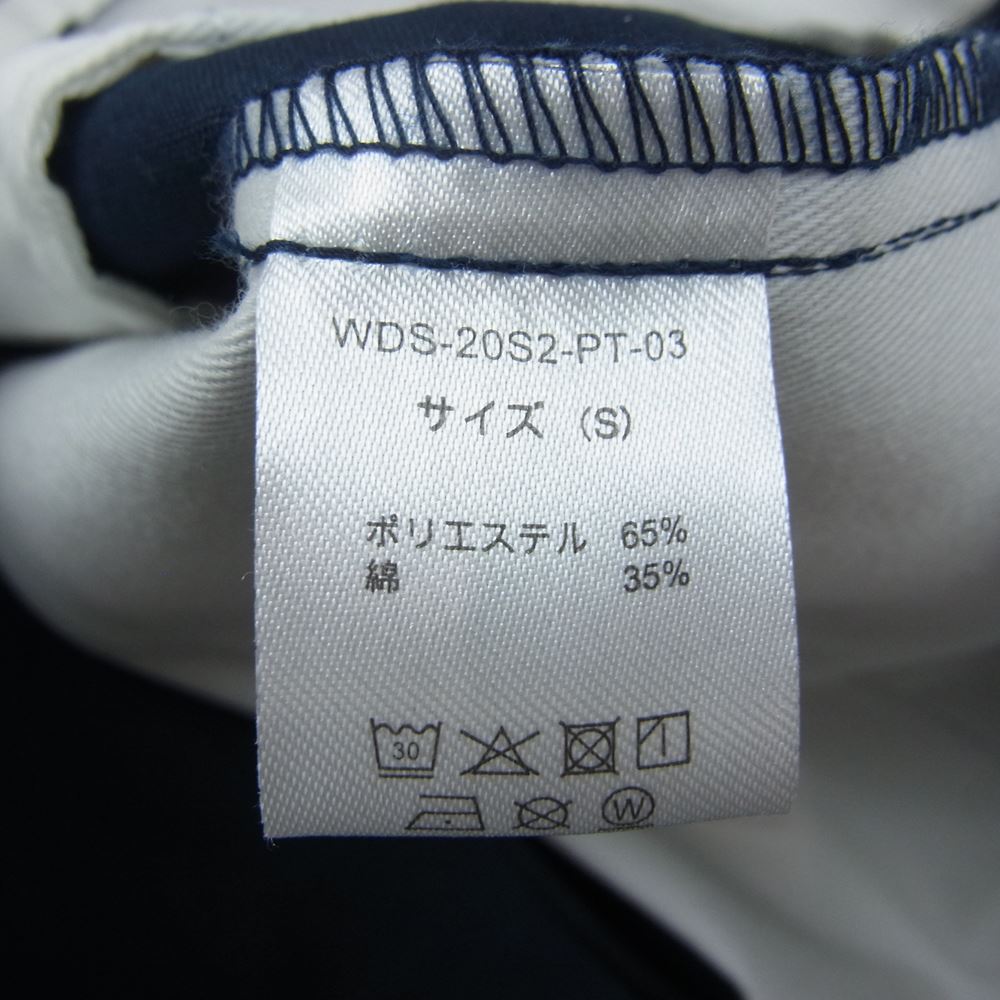 WIND AND SEA ウィンダンシー 20SS WDS-20S2-PT-03 DICKIES ディッキーズ 2TUCK TROUSERS ツータック トラウザーズ パンツ ネイビー系 S【美品】【中古】