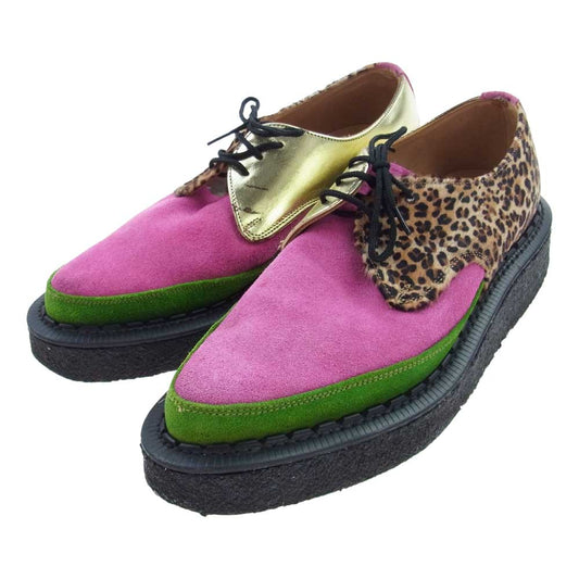 COMME des GARCONS HOMME PLUS コムデギャルソンオムプリュス PT-K123-001-2-1 × GEORGE COX ジョージコックス M/G GIBSON ギブソン クレイジー パターン ラバーソール シューズ UK6【中古】