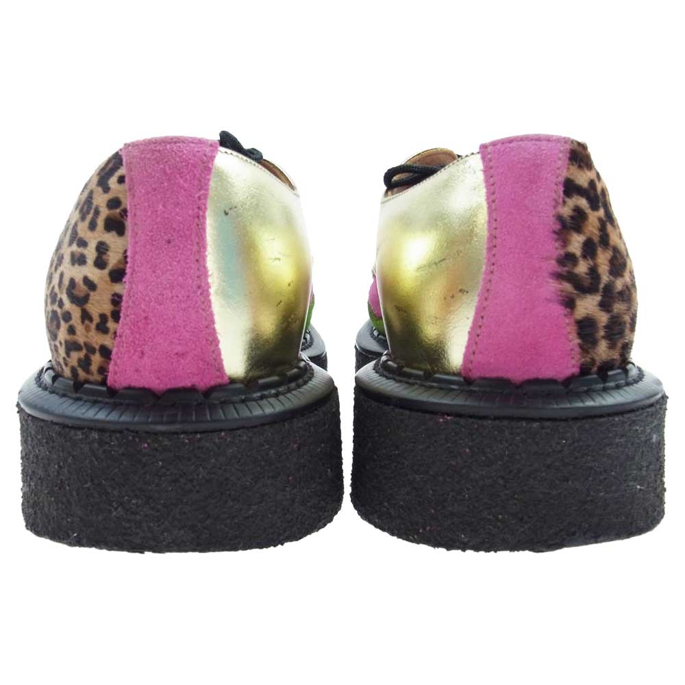 COMME des GARCONS HOMME PLUS コムデギャルソンオムプリュス PT-K123-001-2-1 × GEORGE COX ジョージコックス M/G GIBSON ギブソン クレイジー パターン ラバーソール シューズ UK6【中古】