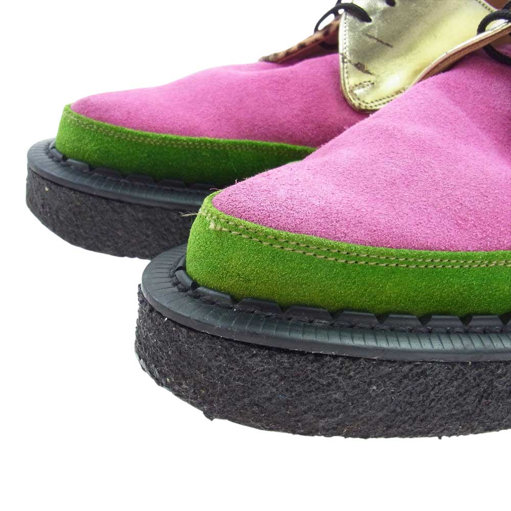 COMME des GARCONS HOMME PLUS コムデギャルソンオムプリュス PT-K123-001-2-1 × GEORGE COX ジョージコックス M/G GIBSON ギブソン クレイジー パターン ラバーソール シューズ UK6【中古】