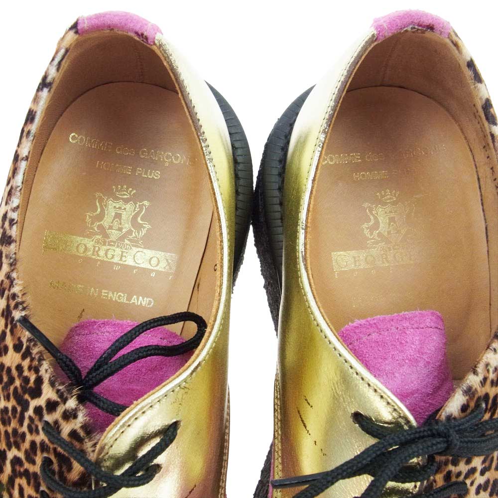 COMME des GARCONS HOMME PLUS コムデギャルソンオムプリュス PT-K123-001-2-1 × GEORGE COX ジョージコックス M/G GIBSON ギブソン クレイジー パターン ラバーソール シューズ UK6【中古】