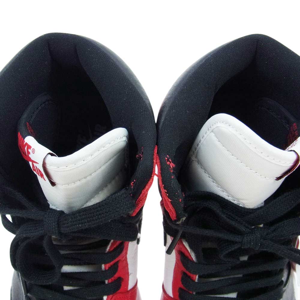 NIKE ナイキ 861428-061 Air Jordan 1 RETRO High OG NRG Homage To Home エアジョーダン1 レトロ ハイ オマージュ・トゥ・ホーム ブラック系 レッド系 ホワイト系 26.5cm【新古品】【未使用】【中古】