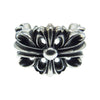 CHROME HEARTS クロムハーツ（原本無） DBL FLORAL CROSS RING ダブル フローラル クロス リング シルバー系 16号【中古】