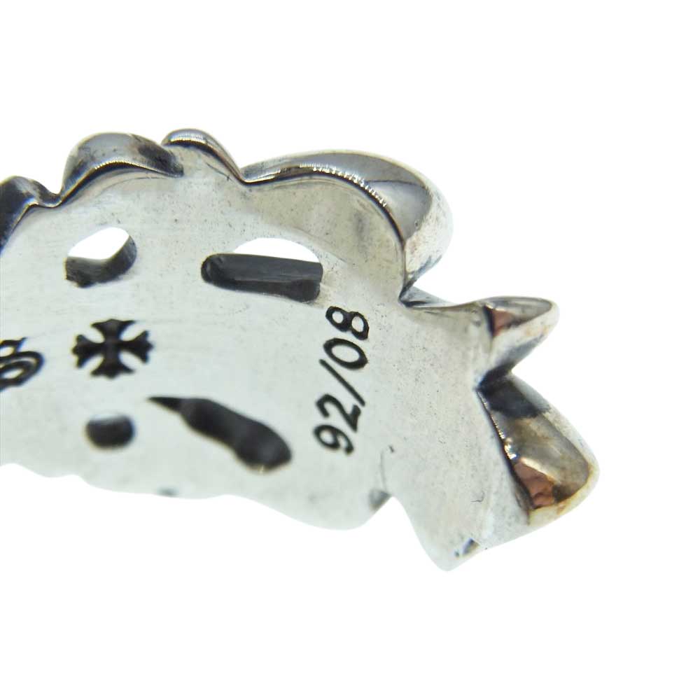 CHROME HEARTS クロムハーツ（原本無） DBL FLORAL CROSS RING ダブル フローラル クロス リング シルバー系 16号【中古】