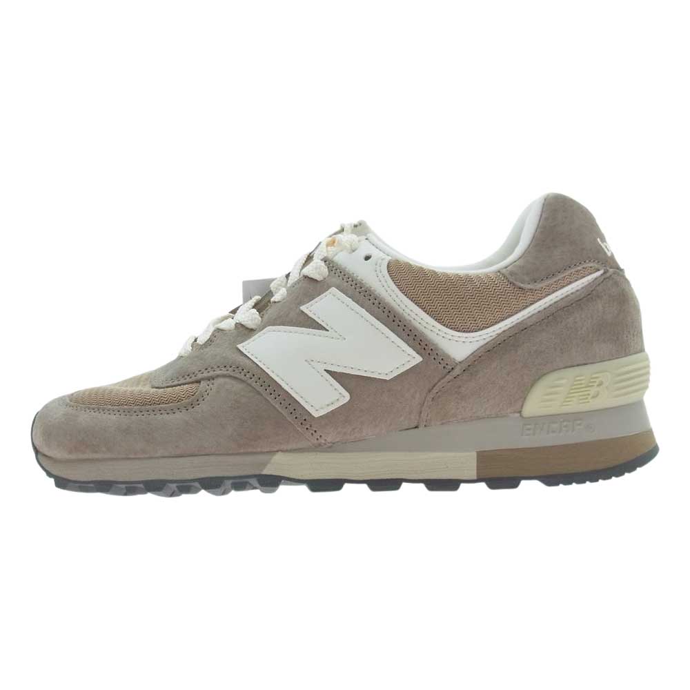NEW BALANCE ニューバランス OU576BEI  Made in UK製 35周年記念 ピッグスキンレザー ローカット スニーカー ベージュ系 25.5cm【新古品】【未使用】【中古】