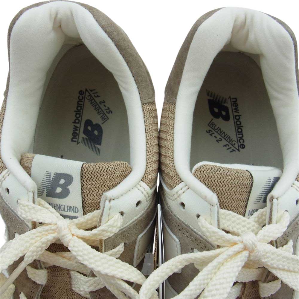 NEW BALANCE ニューバランス OU576BEI  Made in UK製 35周年記念 ピッグスキンレザー ローカット スニーカー ベージュ系 25.5cm【新古品】【未使用】【中古】