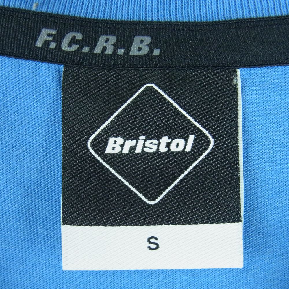 F.C.R.B. エフシーアールビー FCRB-220062 S/S RELAX FIT BIG BRIS LOGO リラックス フィット ロゴ プリント 半袖 Tシャツ ライトブルー系 S【中古】