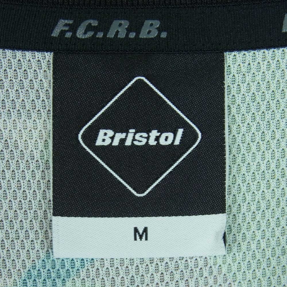F.C.R.B. エフシーアールビー FCRB-220049 S/S PRE MATCH TOP プレマッチ 迷彩 カモ ジャージ 半袖 Tシャツ ブラック系 モスグリーン系 M【中古】
