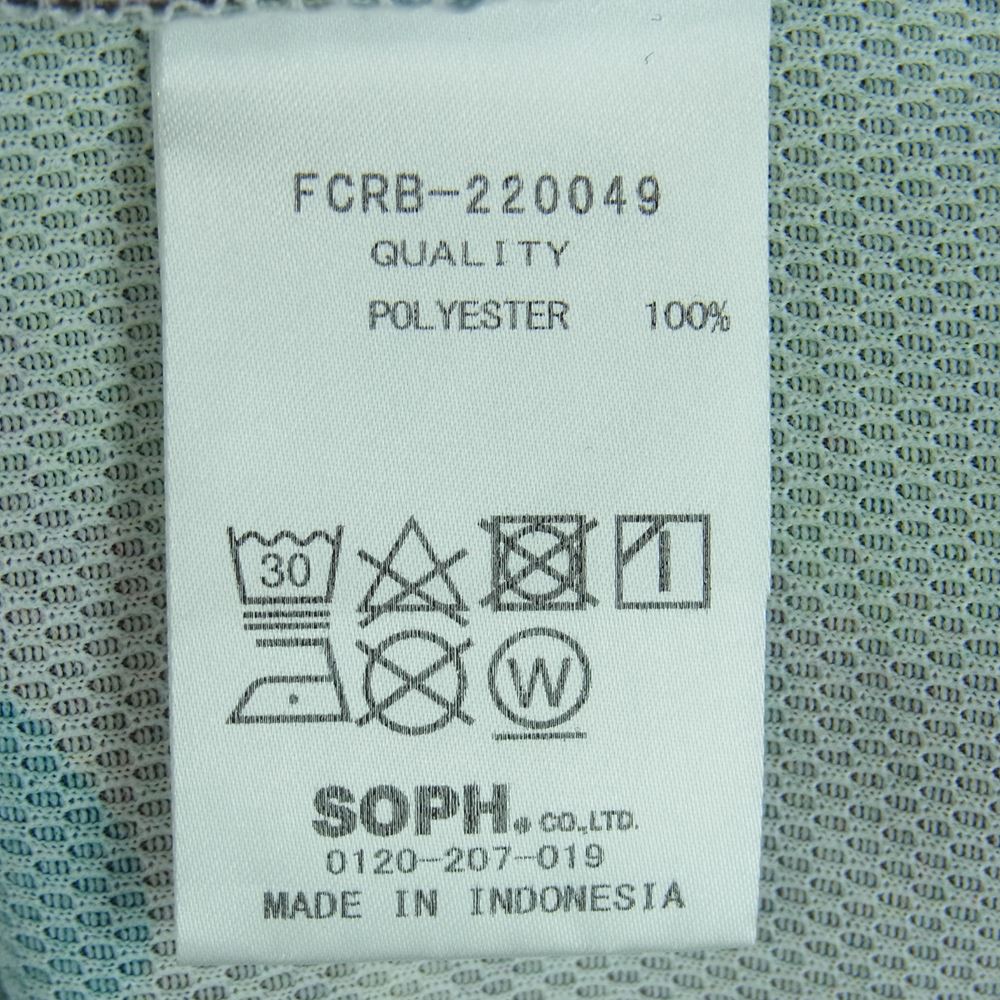 F.C.R.B. エフシーアールビー FCRB-220049 S/S PRE MATCH TOP プレマッチ 迷彩 カモ ジャージ 半袖 Tシャツ ブラック系 モスグリーン系 M【中古】