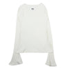 MAISON MARGIELA メゾンマルジェラ 17AW S52GC0062 S23074 MM6 エムエムシックス ニット インナー 長袖 カットソー ホワイト系 S【中古】