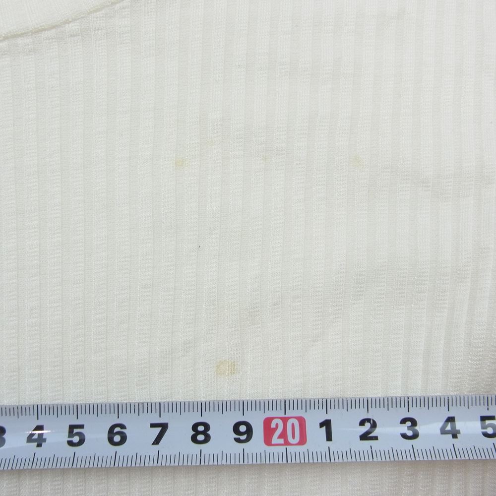 MAISON MARGIELA メゾンマルジェラ 17AW S52GC0062 S23074 MM6 エムエムシックス ニット インナー 長袖 カットソー ホワイト系 S【中古】