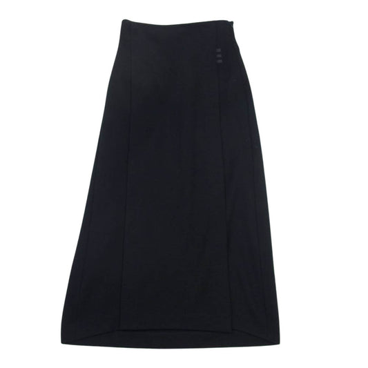 Yohji Yamamoto ヨウジヤマモト CD3592 Y-3 ワイスリー W TENC L SKIRT サイドジップ タック ロング スカート ブラック系【中古】