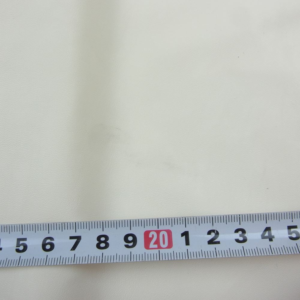 MAISON MARGIELA メゾンマルジェラ 21AW S62KB0092 S54211 MM6 エムエムシックス スリット フェイクレザー クロップド ワイド パンツ ホワイト系 38【中古】