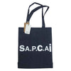 Sacai サカイ PAAEJ-M61492 × APC アーペーセー Holly リバーシブル ロゴ デニム ナイロン トート バック インディゴブルー系【新古品】【未使用】【中古】