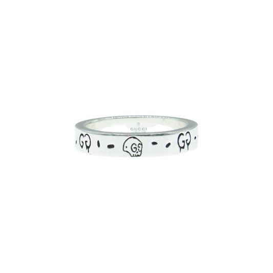 GUCCI グッチ ゴースト リング スカル GG シルバー系 13.5号【中古】