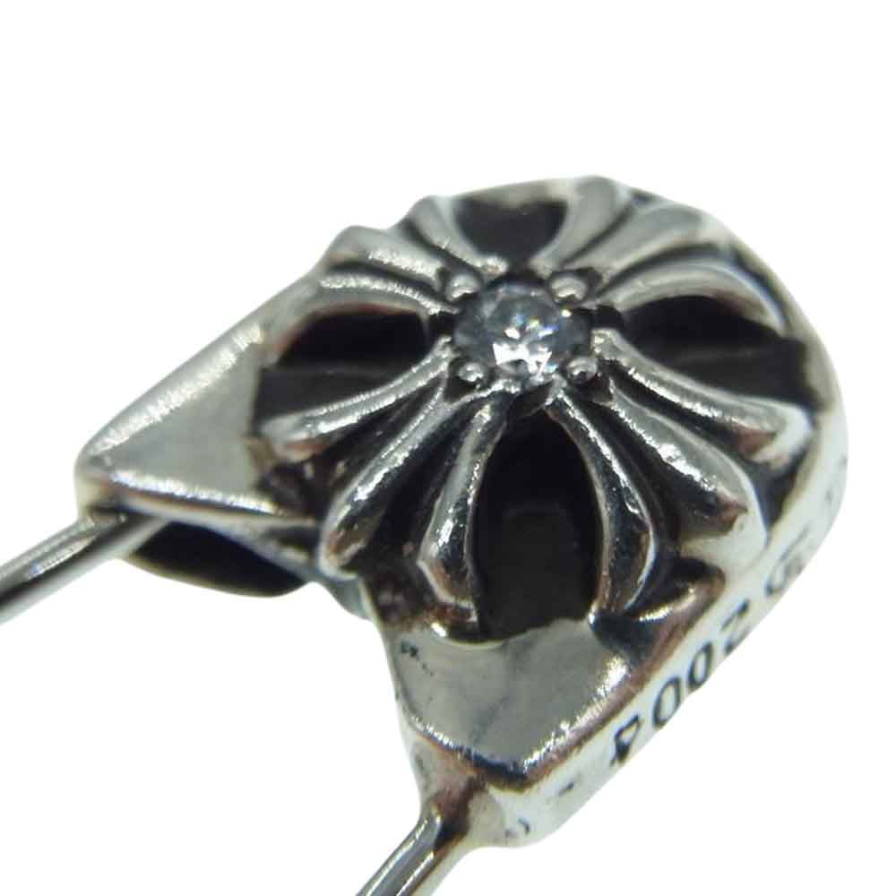 CHROME HEARTS クロムハーツ（原本無） SAFETYPIN LG 1DIA ラージ セーフティー 安全 ピン LRG ダイヤ シルバー系【中古】
